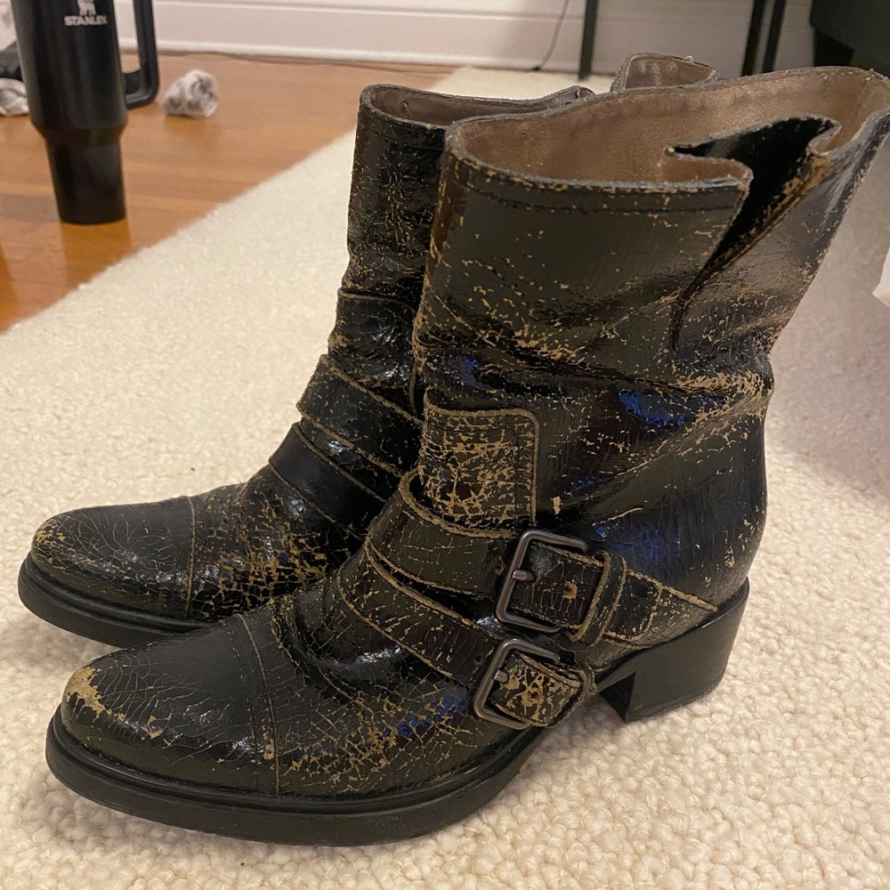 Miu Miu coolest motorcycle boots Sz 38
